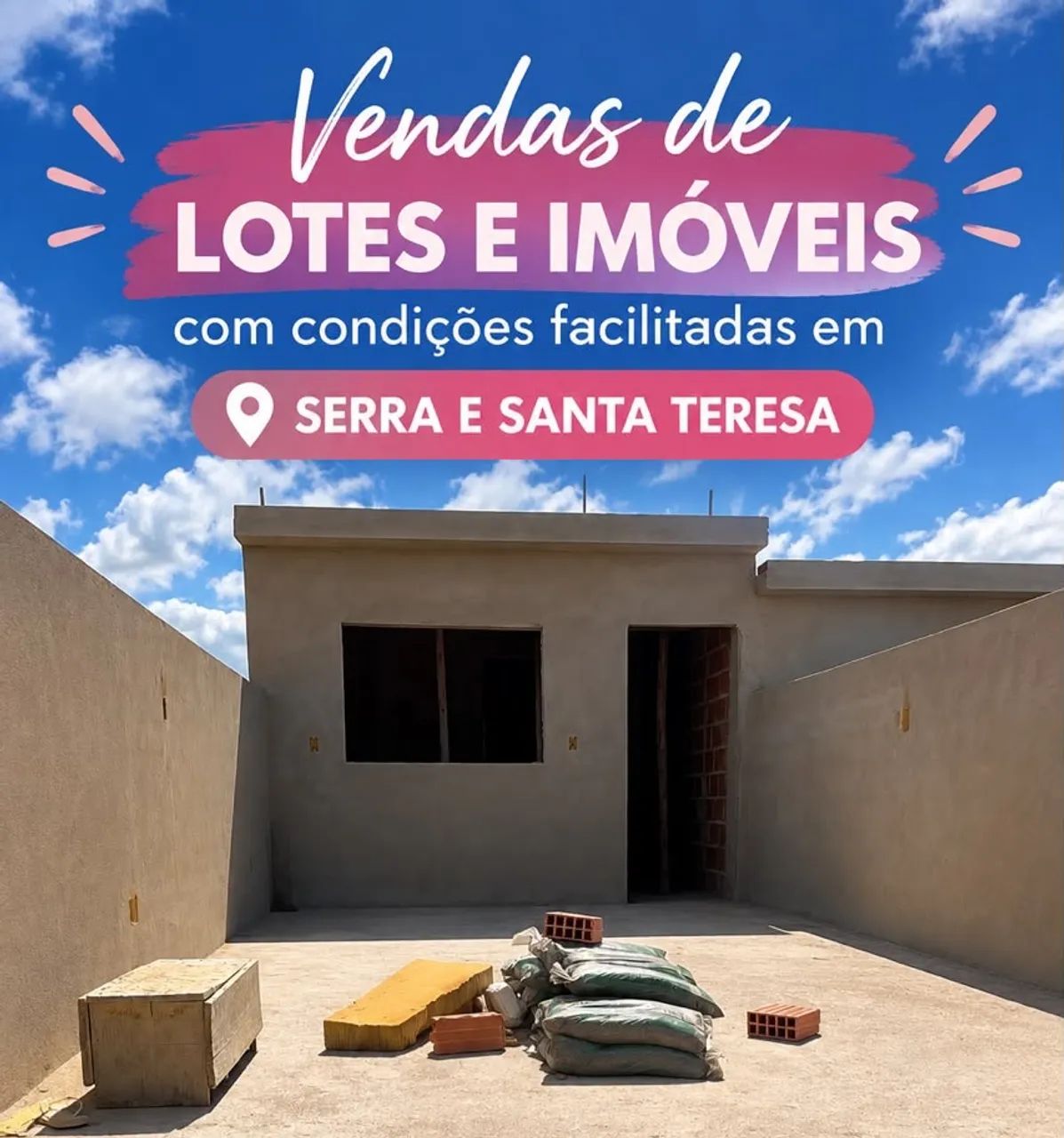 TERRENOS, LOTES E CASAS com venda FACILITADA em SANTA TERESA E SERRA - Foto 2