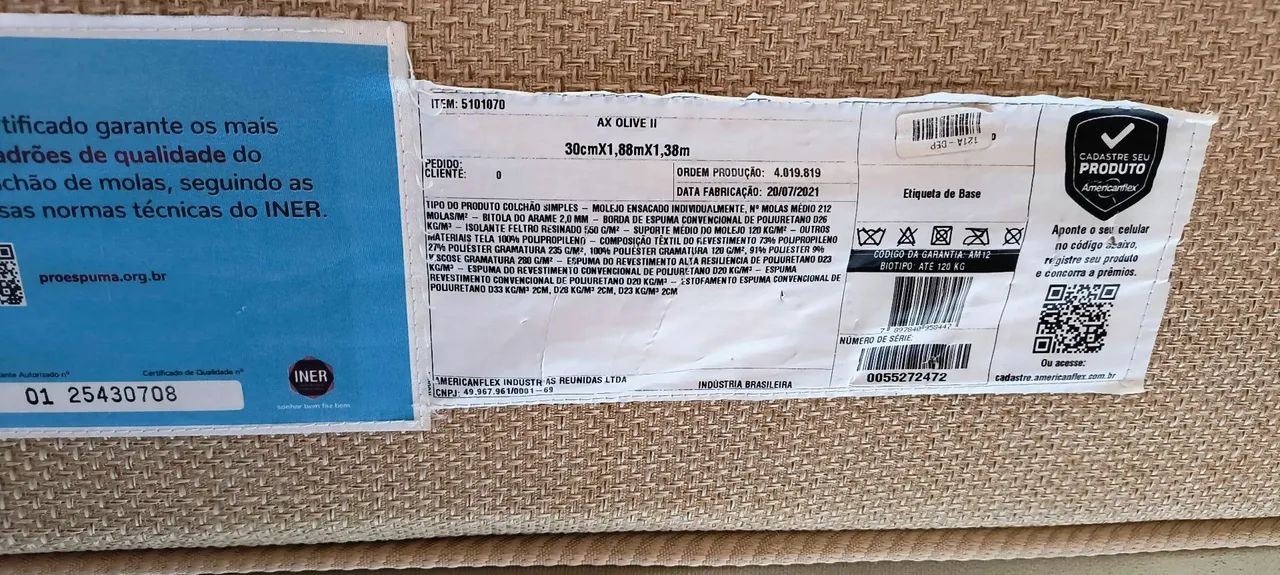 Colchão cama casal AmericanFlex AxOlive II - Foto 2