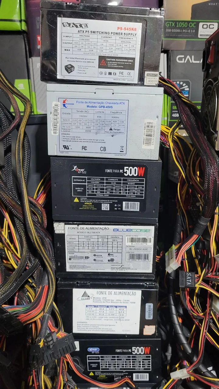 <br>FONTES DE ALIMENTAÇÃO ATX USADAS E TESTADAS - Foto 5
