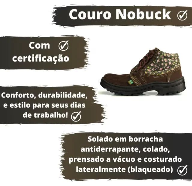 Bota de segurança Nobuck  - Foto 3