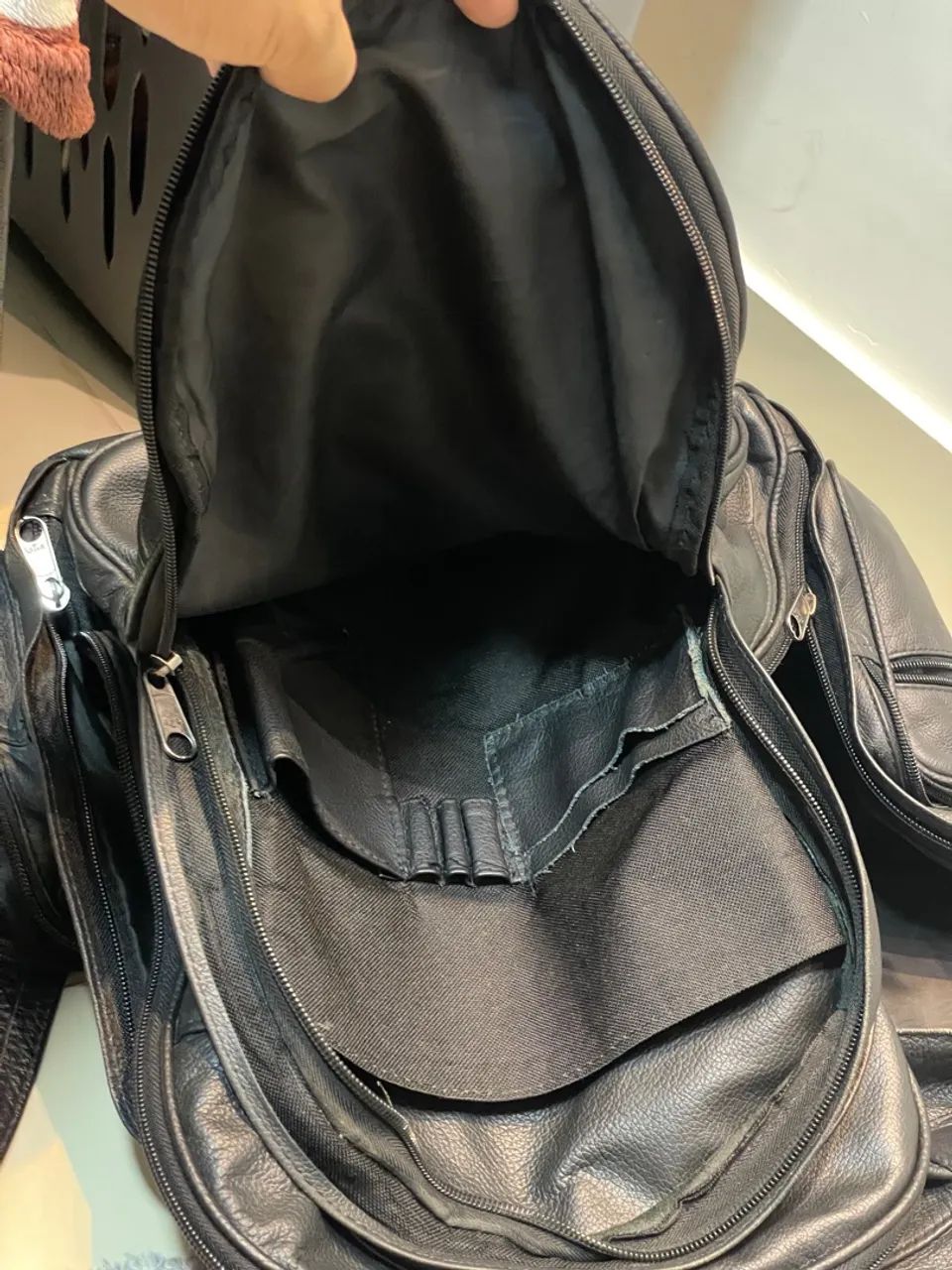 Mochila Bagaggio couro 