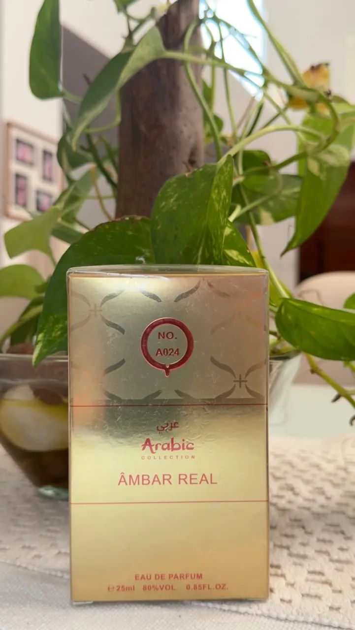 Perfume Arabic Collection Âmbar Real nº A024 Eau de Parfum 25ml - Lacrado