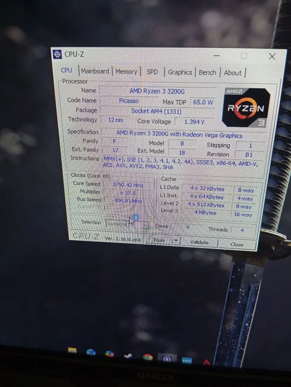 Ryzen 3 3200g+cooler - Foto 2