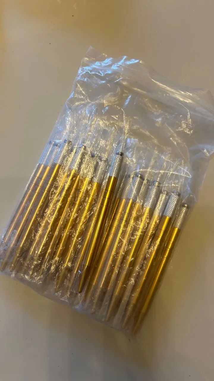 Kit com 30 Tebori dourado - Foto 2