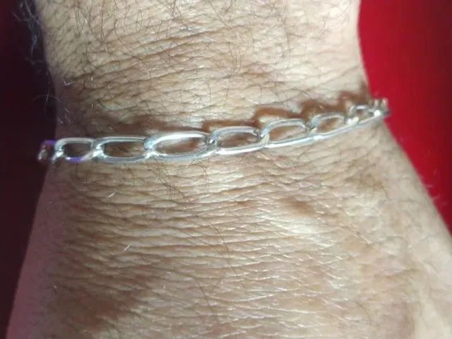 Pulseira Prata 950 Peso 8 Gramas 5 mm 22 Cm - Foto 2