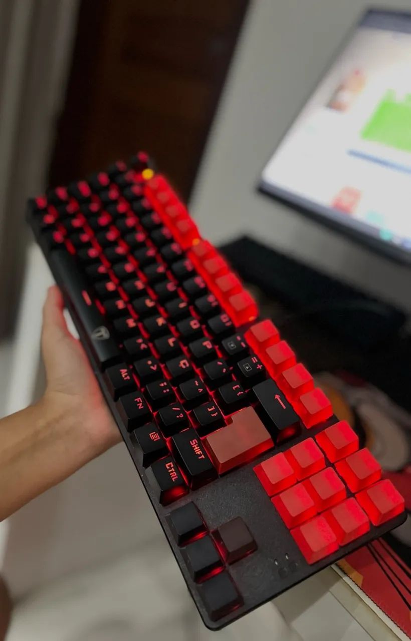 Teclado Mecânico T-Dagger Bora Switch Red - Foto 3