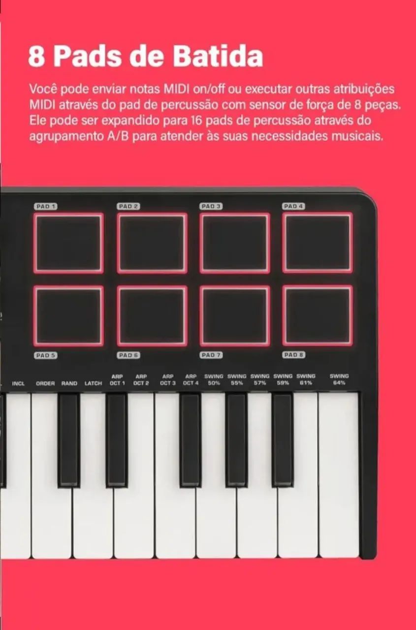Teclado  controlador midi - Foto 5