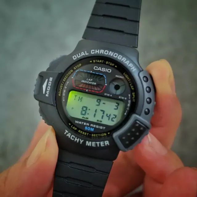Casio Raríssimo Zero de Estoque Antigo Anos 80 Época Do Windsurf E Wingman