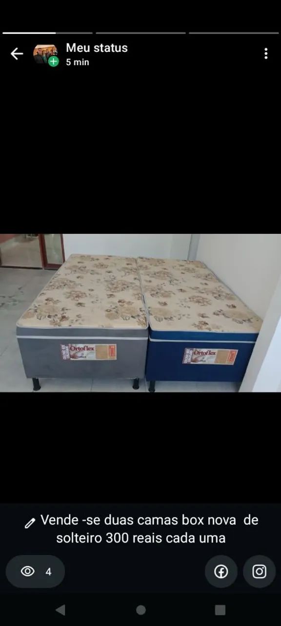 Vende -se duas camas box nova de solteiro  - Foto 3