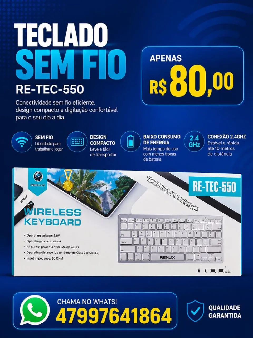 Teclado s/fio