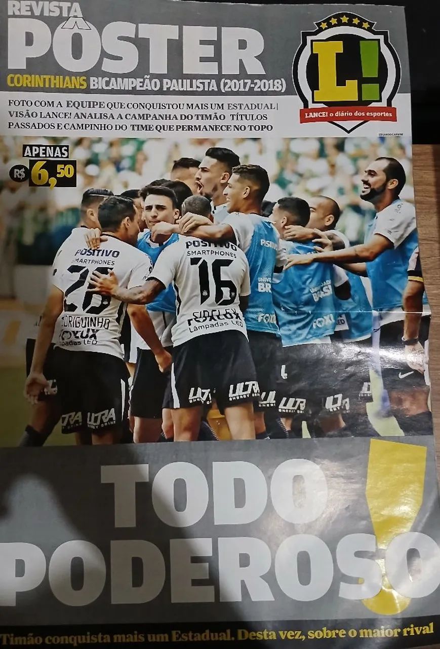 Corinthians - Pôster Corinthians Bicampeão Paulista (2017-2018)