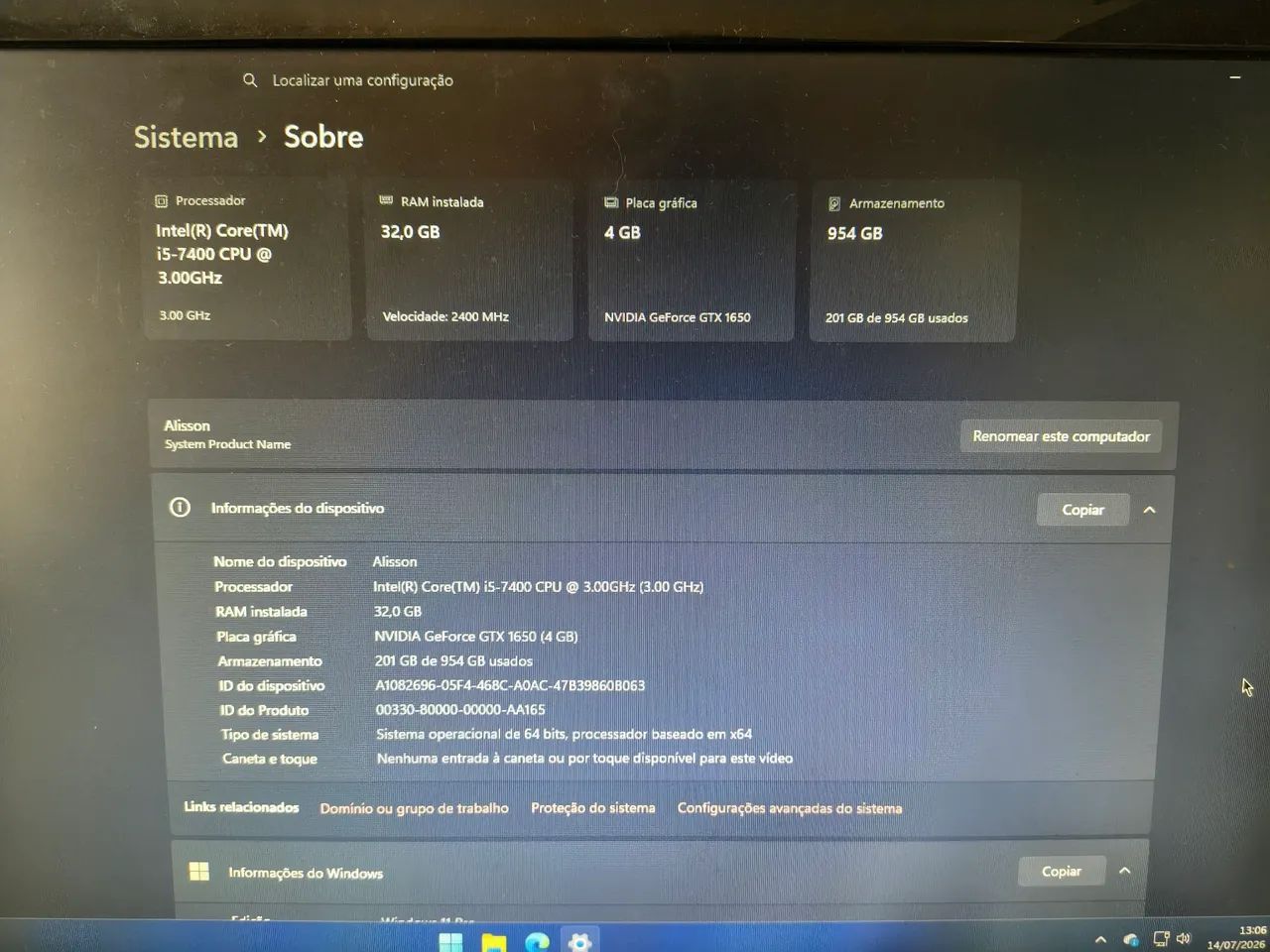 Desktop gamer i5 32gb RAM, 1tb  - Foto 4