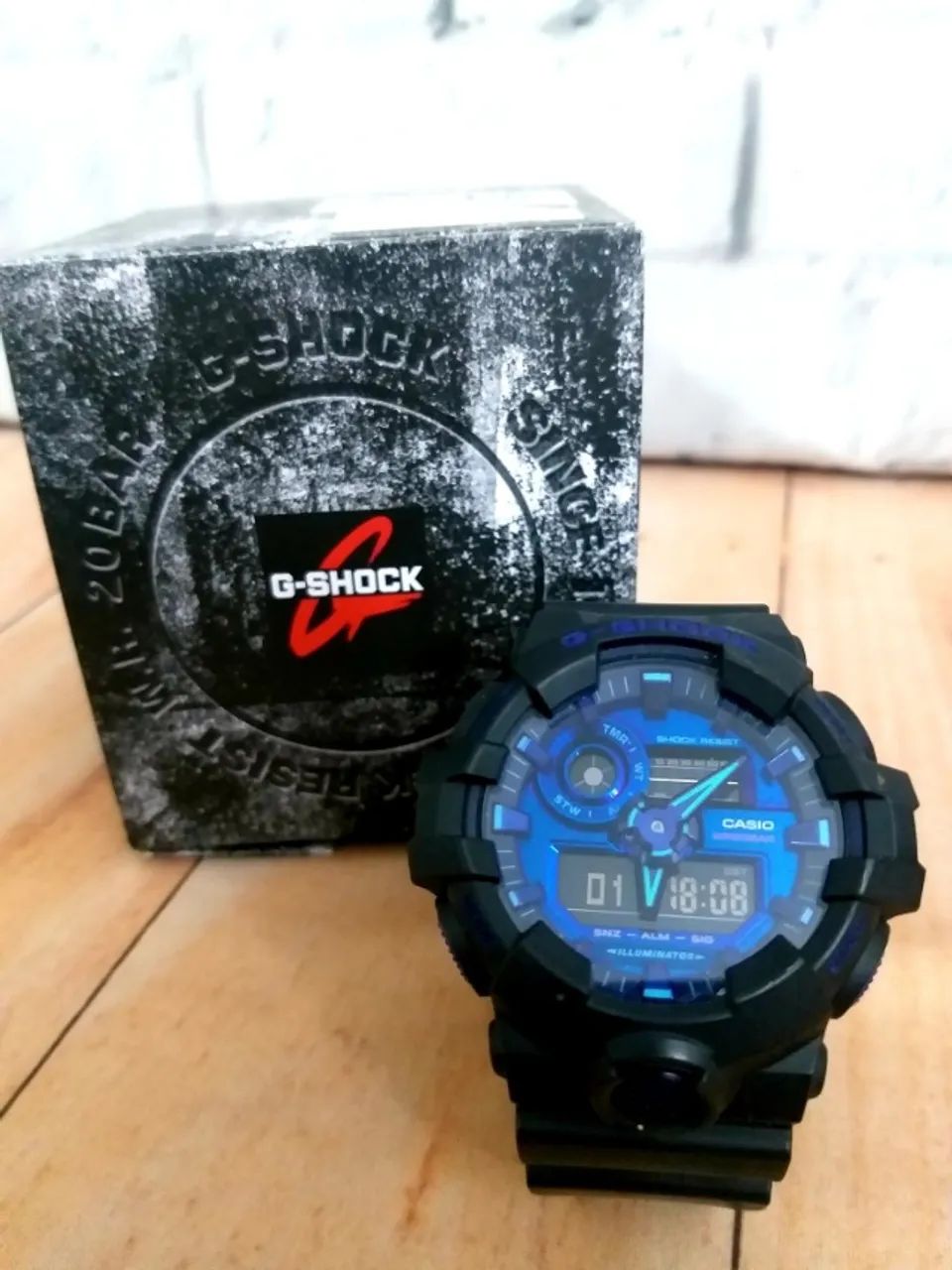 Relógio Casio G-Shock GA700VB-1A preto - Foto 5