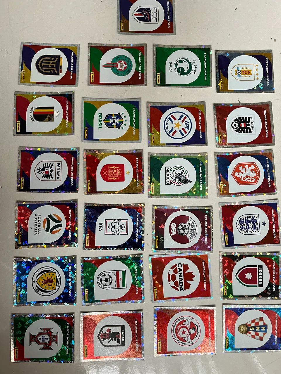 Figurinhas Escudos Copa 2026