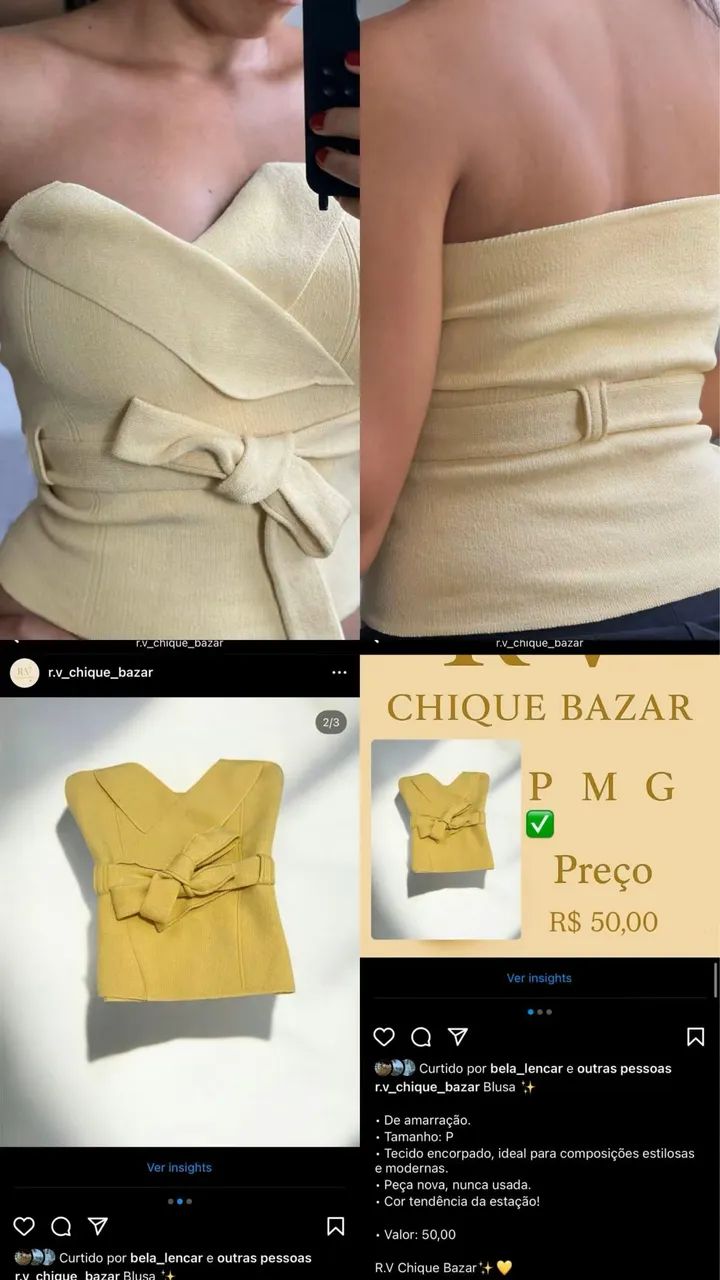 Cropped amarelo  - Foto 3