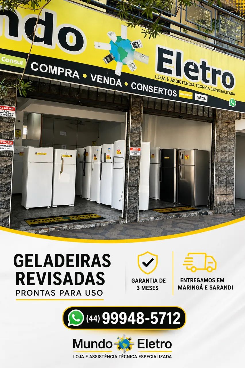 Geladeira usada com garantia 