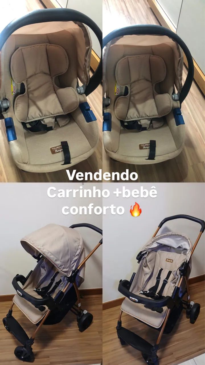 Carrinho de bebê +bebê conforto 