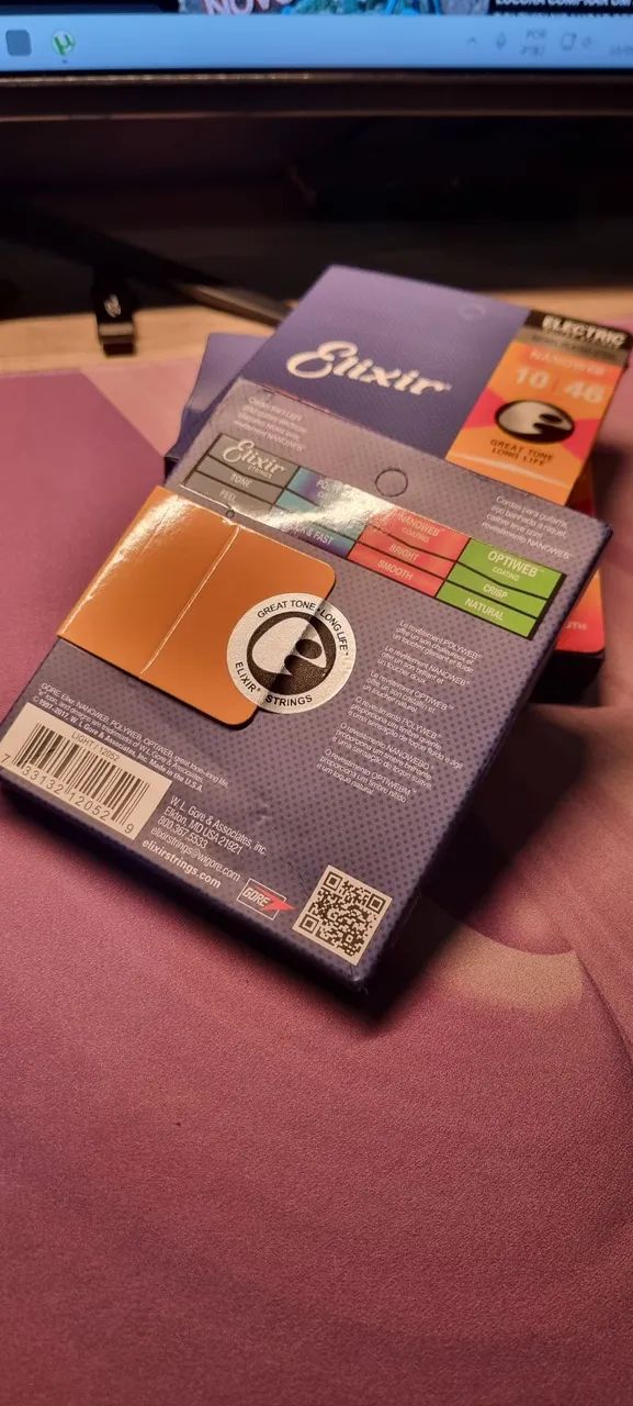 Encordoamento Elixir Nanoweb Coating 0.10 - Foto 2