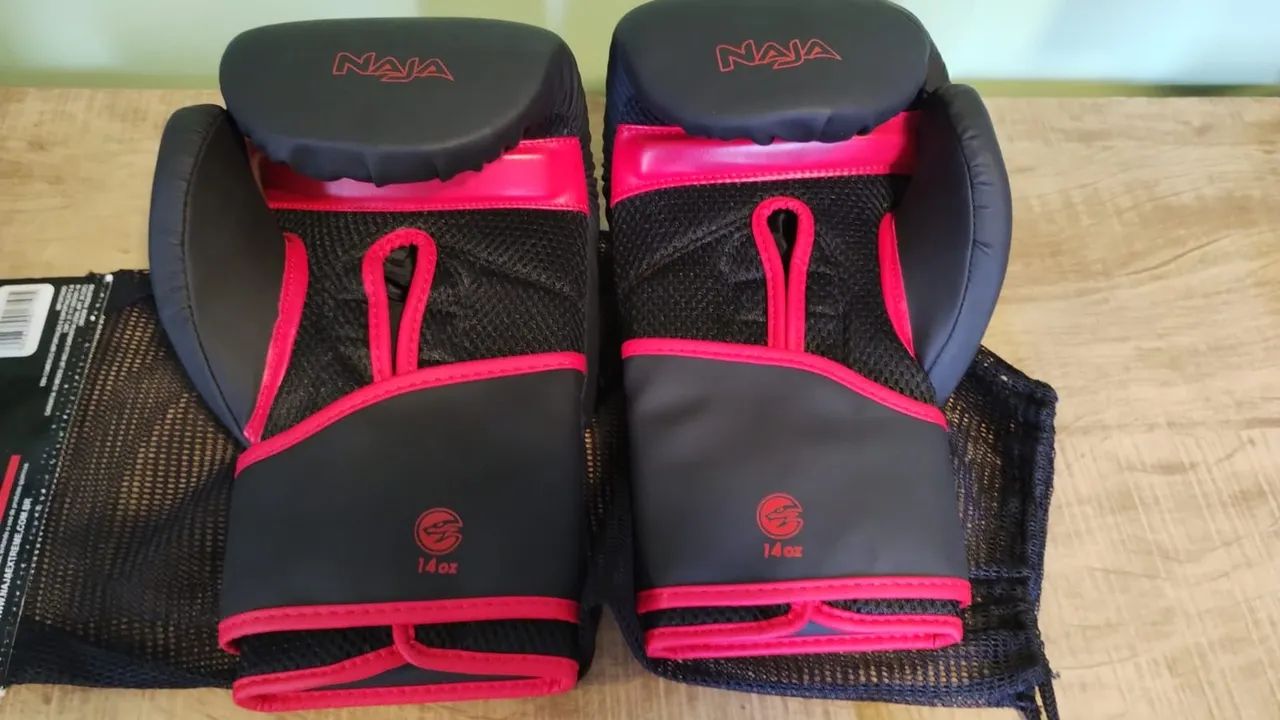 Luva profissional de box (14OZ)+ bandagem (Naja)NOVO