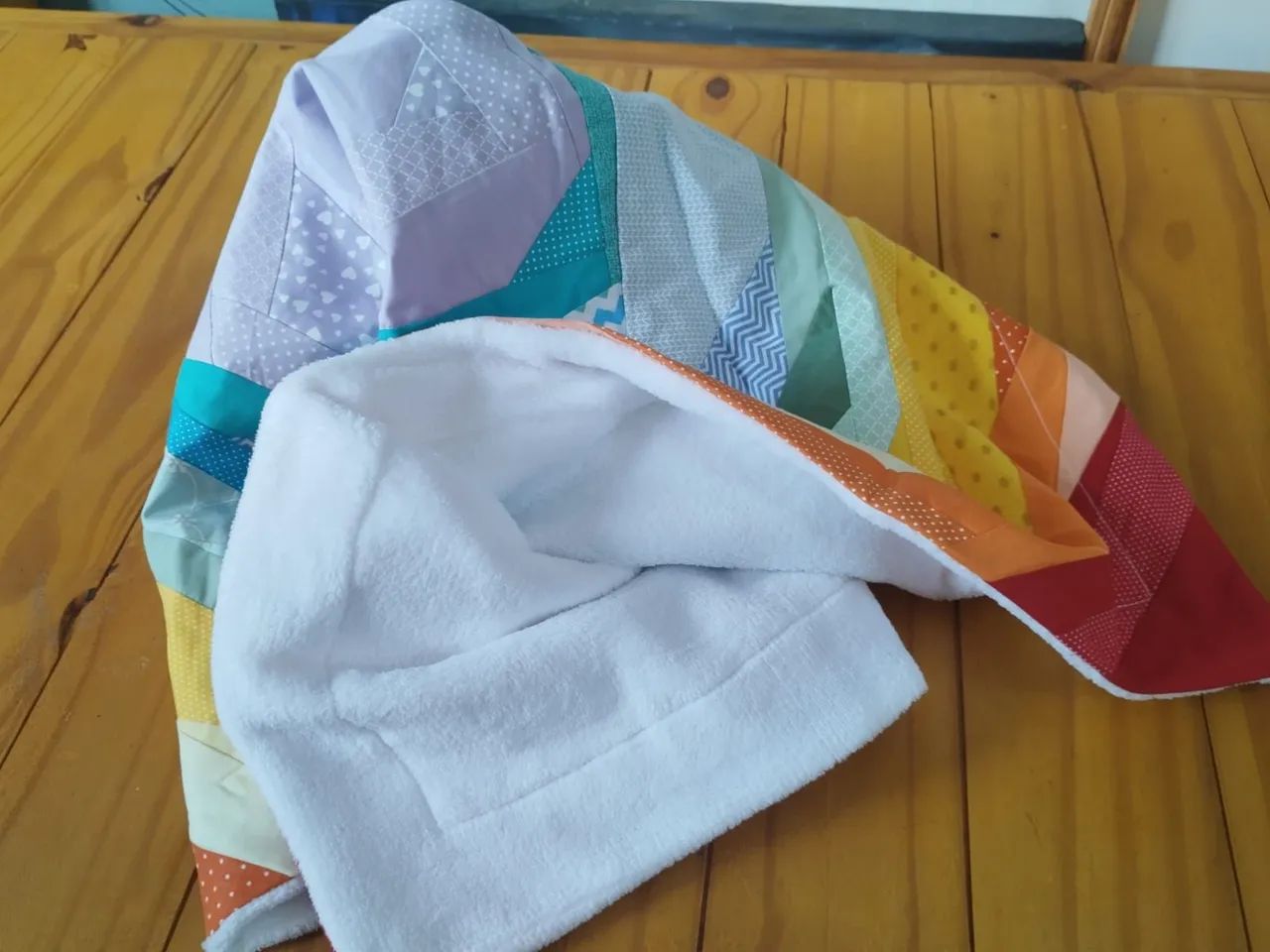 Manta bebê Patchwork algodão - artesanal