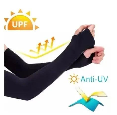 2 Pares Manguito Manga de Proteção Solar UVC - UVB - UVA Para Braços - Foto 2