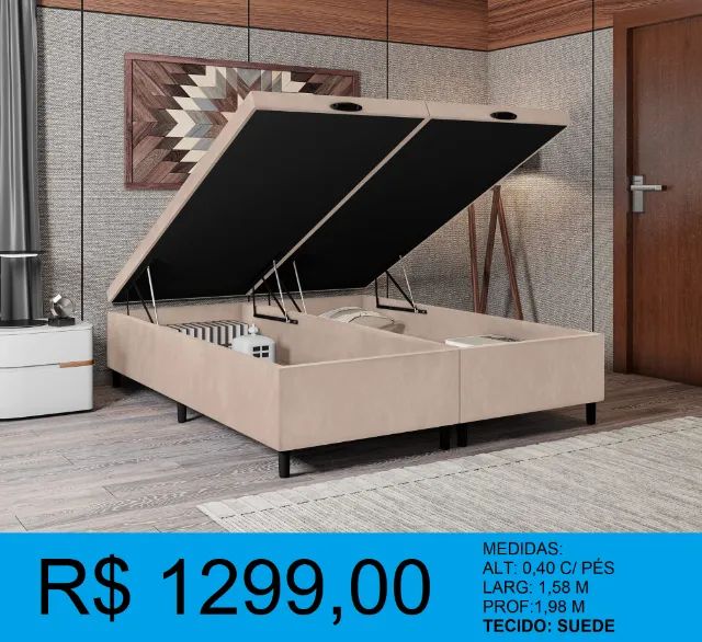 BASE BAU QUEEN - COMPRE HOJE E RECEBA EM ATÉ 72 HORAS  - Foto 3