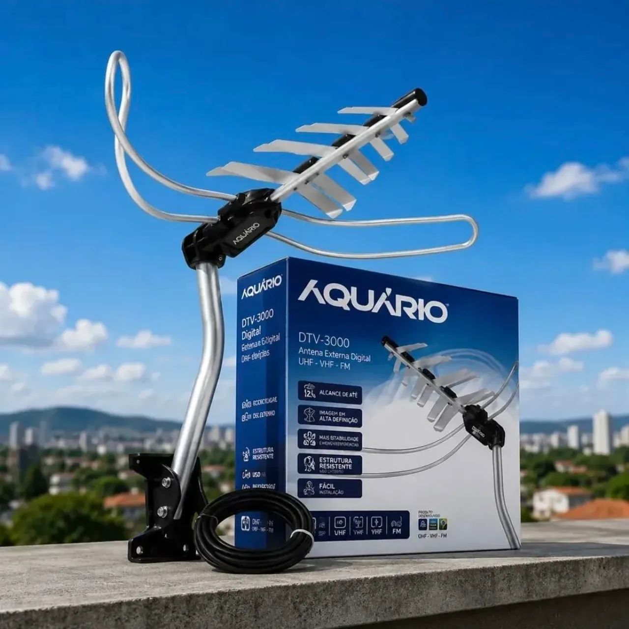 Antena digital externa Aquário - Foto 2