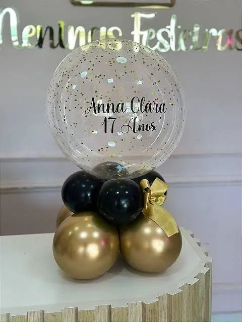 Decoração Balão Bubble Cristal