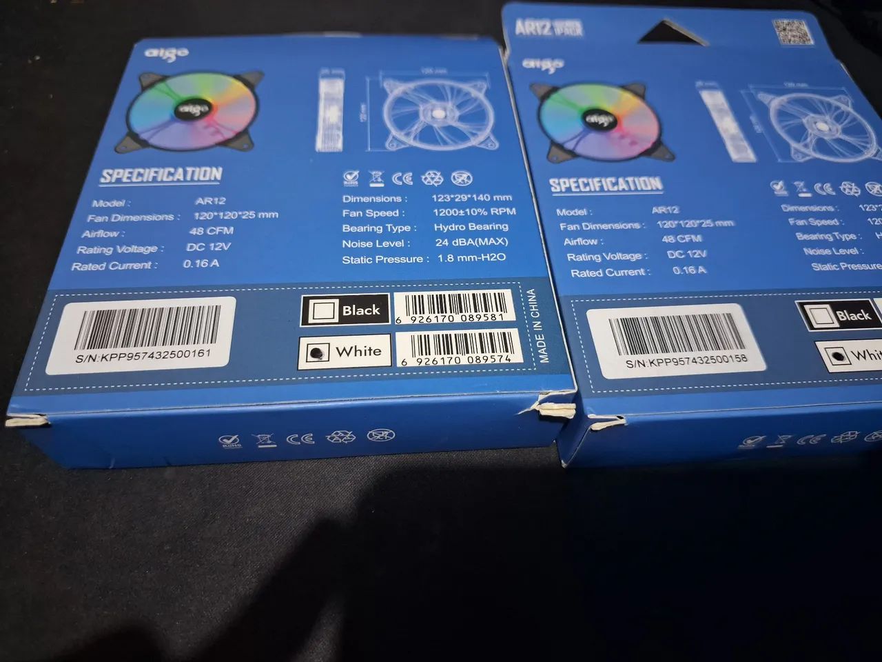 2x  Fan ARGB AIGO - Memoria Ram - Foto 2