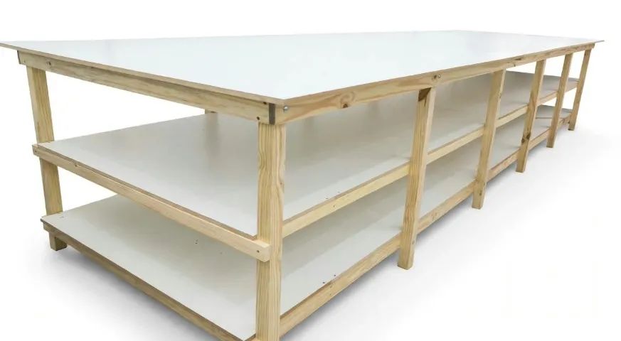 Mesa de Trabalho/ Produção ou Corte - 1,60 x 6,00 - 3 Tampos - Foto 3