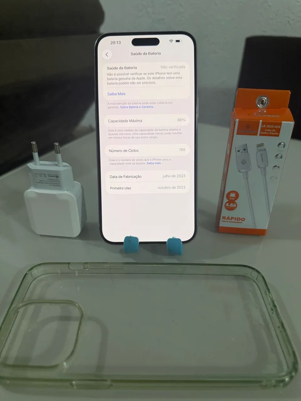 Iphone 15 pro max 256GB - aceito troca e cartão  - Foto 3