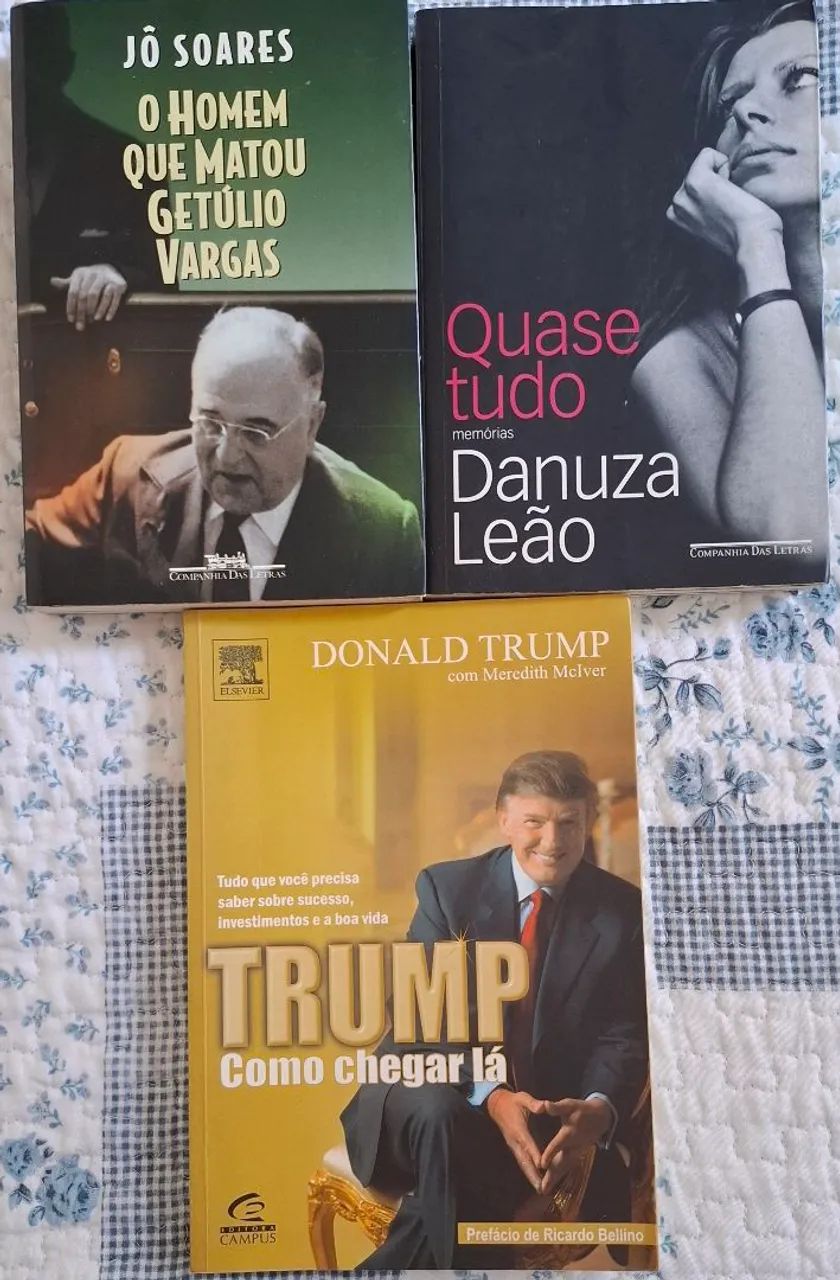 Livros Jô Soares,  Danuza e Trump (Valor total 3 livros 