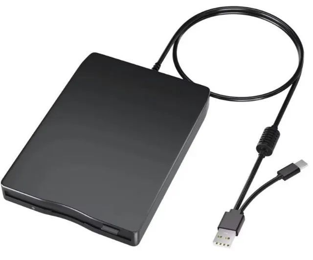 Unidade externa USB disquete de 3,5 polegadas (disco de 1,44 MB) p/ Windows (USB e USB-C)  - Foto 2
