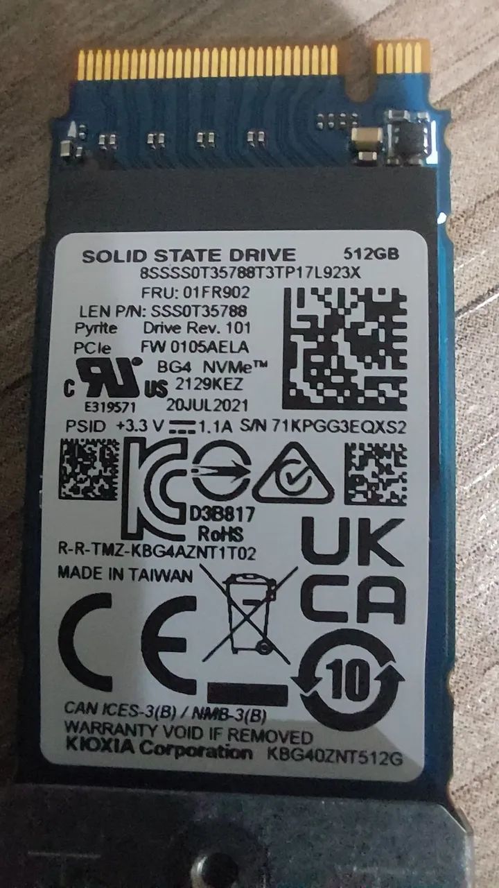Ssd Nvme 512GB