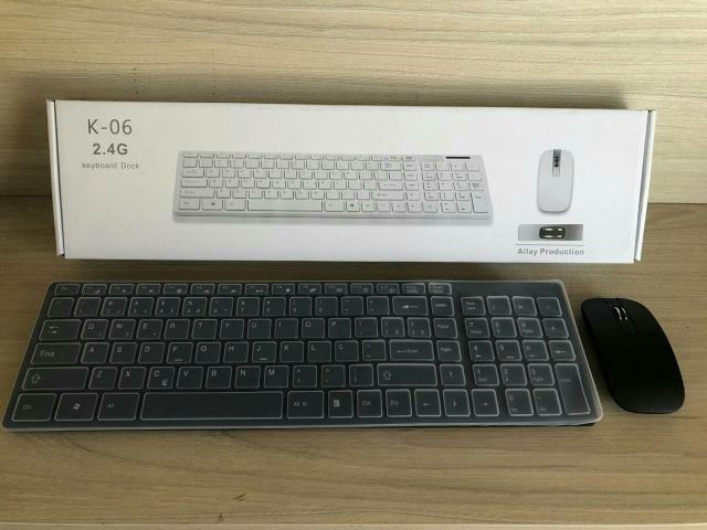 Kit Teclado + Mouse sem fio