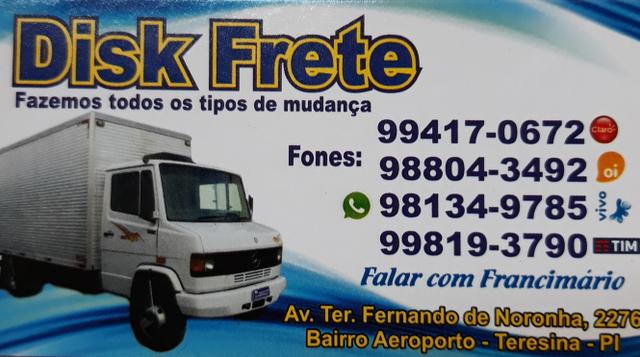 Caminhão baú de fretes e mudanças Estadual e Interestadual