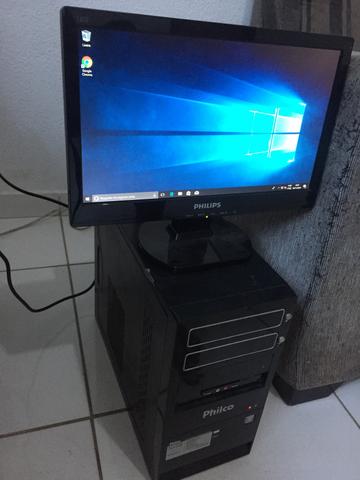 Cpu + monitor + cabos ( aceito cartão )