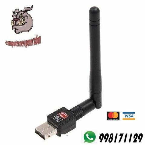 Adaptador Usb WIFI com Antena p/PC e note / Acesse internet sem fio no seu cpu / Confira