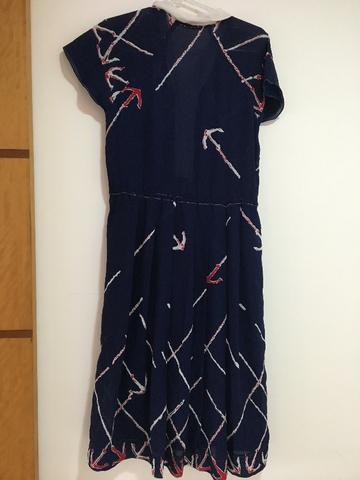 Vestido Azul marinheiro tam p $25 - Foto 2