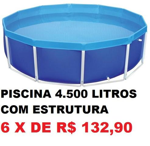 Piscina com estrutura marca mor 4.500l