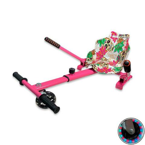 Carrinho para Scooter Vermelho Fogo - LED Na Roda