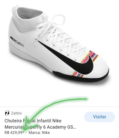 chuteira futsal infantil 34