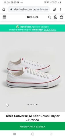 converse sapato