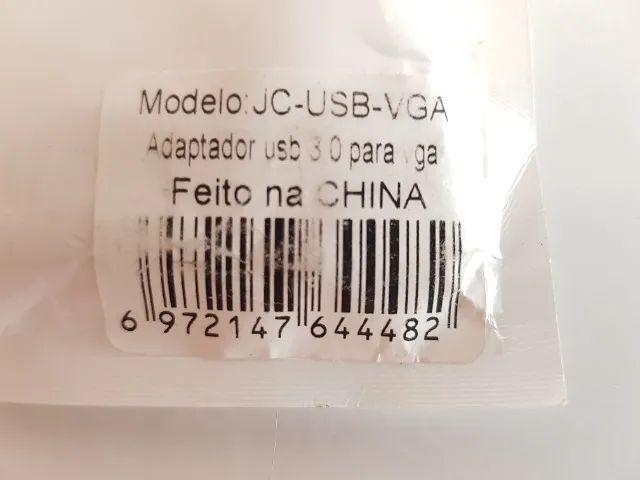 Cabo Adaptador Conversor Usb 3.0 X Vga Monitor Pc Novo - Foto 3