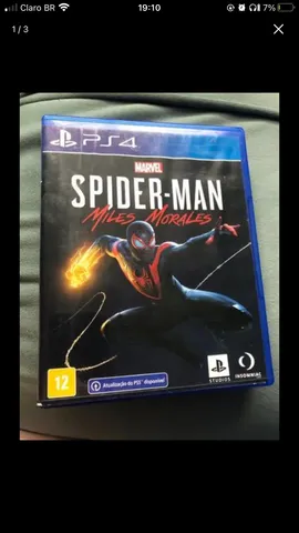 Spider Man Miles Morales Ps midia fisica original jogo zerado como