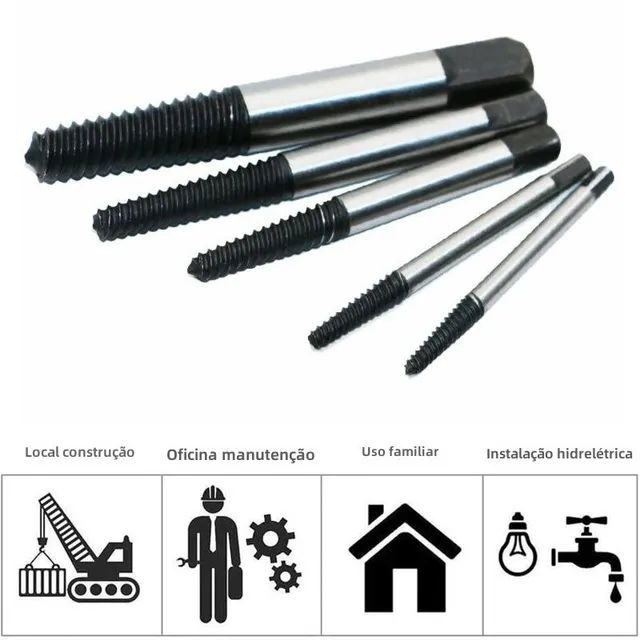 Kit Extrator de parafuso quebrado. - Foto 3