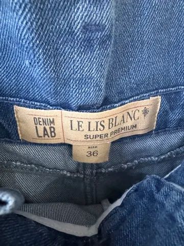 Shorts jeans Lê Lis Blanc, tamanho 36.  - Foto 5