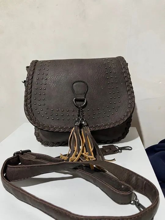 Bolsa de Ombro Marrom - Foto 5