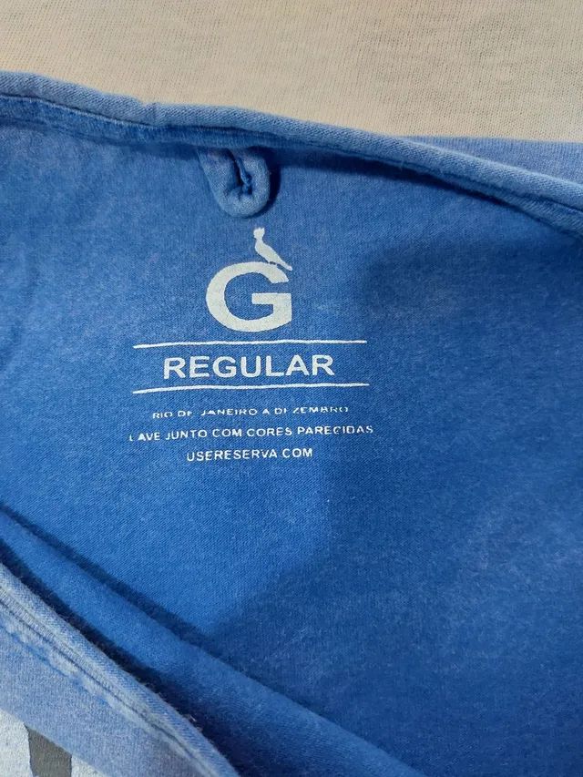 Camisa tamanho G modelo estonado algodao estado de nova - Foto 3