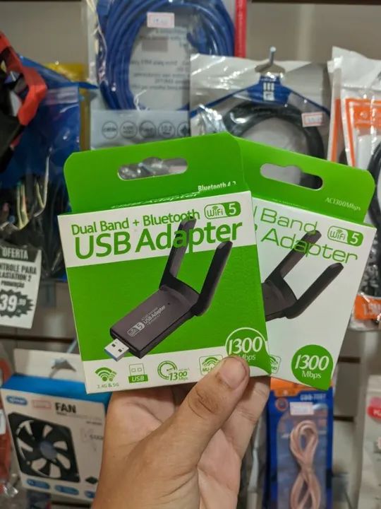 Adaptador Wifi 5ghz Usb 3.0 Dual 5g 1300mbps Bluetooth 4.2